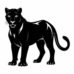 Obraz premium Panther Black silhouette