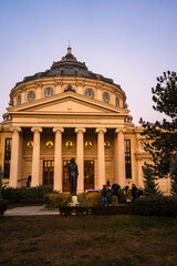 Obraz premium Romanian Athenaeum or Ateneul Roman in Bucharest, Romania 2022