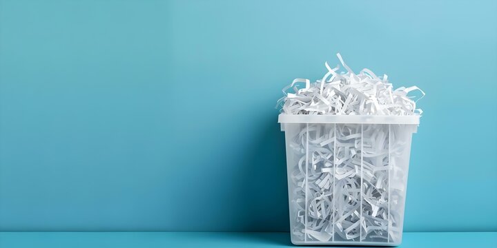 Efficient document disposal with a portable paper shredder. Concept Secure Shredding, Portable Shredder, Document Disposal, Data Privacy, Office Organization