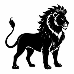 Lion Black silhouette