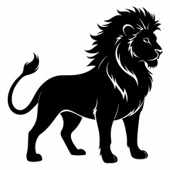 Lion Black silhouette