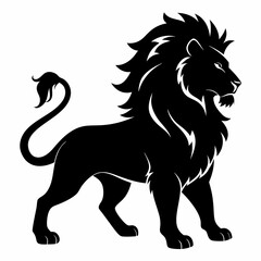Lion Black silhouette