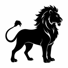 Lion Black silhouette