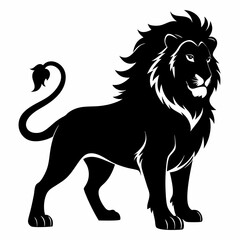 Lion Black silhouette