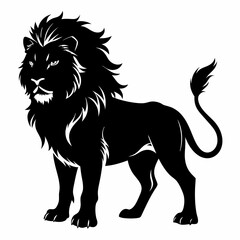 Lion Black silhouette