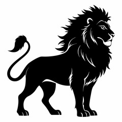 Lion Black silhouette