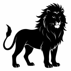 Lion Black silhouette