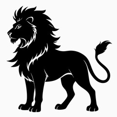 Lion Black silhouette