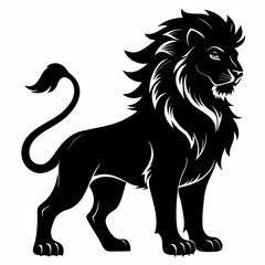 Lion Black silhouette