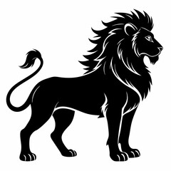 Lion Black silhouette