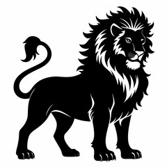 Lion Black silhouette