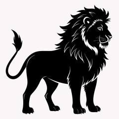Lion Black silhouette
