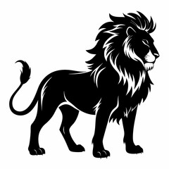 Lion Black silhouette