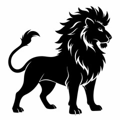 Lion Black silhouette