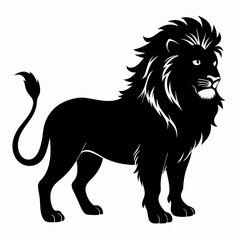 Lion Black silhouette