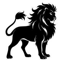 Lion Black silhouette