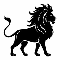 Lion Black silhouette