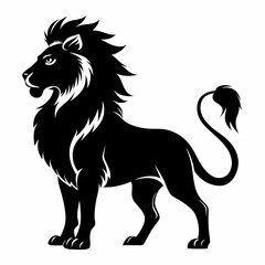 Lion Black silhouette