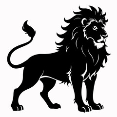 Lion Black silhouette