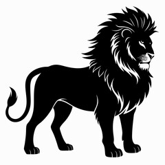Lion Black silhouette
