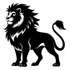 Lion Black silhouette