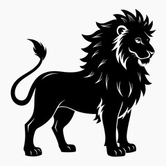 Lion Black silhouette