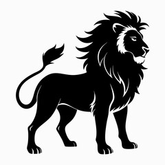 Lion Black silhouette