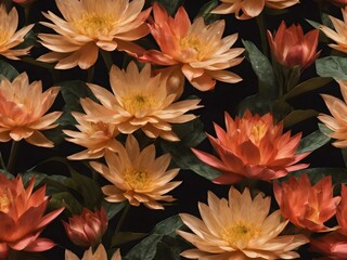 red and yellow flowers background