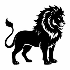 Lion Black silhouette