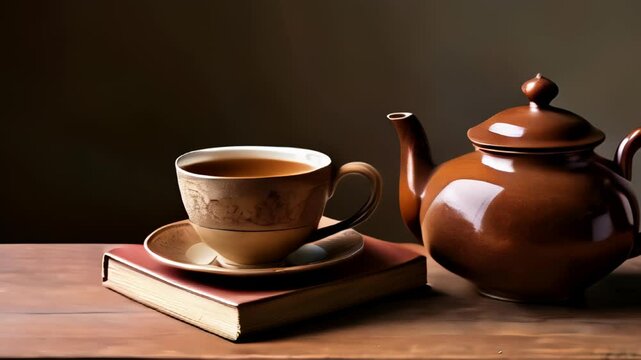  Cozy afternoon tea time with a good book