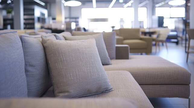Furniture showroom featuring sofas and couches for sale blank space visible