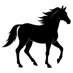 Horse Black silhouette