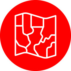 Map Vector Line White Circle Red