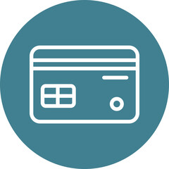 Obraz premium Credit Card Vector Line White Circles Multicolors