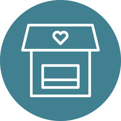 Charity Shop Vector Line White Circles Multicolors