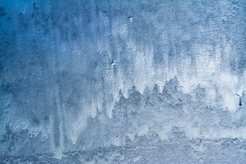 fondo acuatico de agua congelada de color azul con olas blancas, concepto de hielo