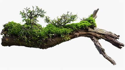 Green_moss_on_rotten_tree_branch_isolated_on_transparent_background