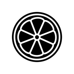 Fototapeta premium citrus fruits allergen free product food glyph icon vector. citrus fruits allergen free product food sign. isolated symbol illustration
