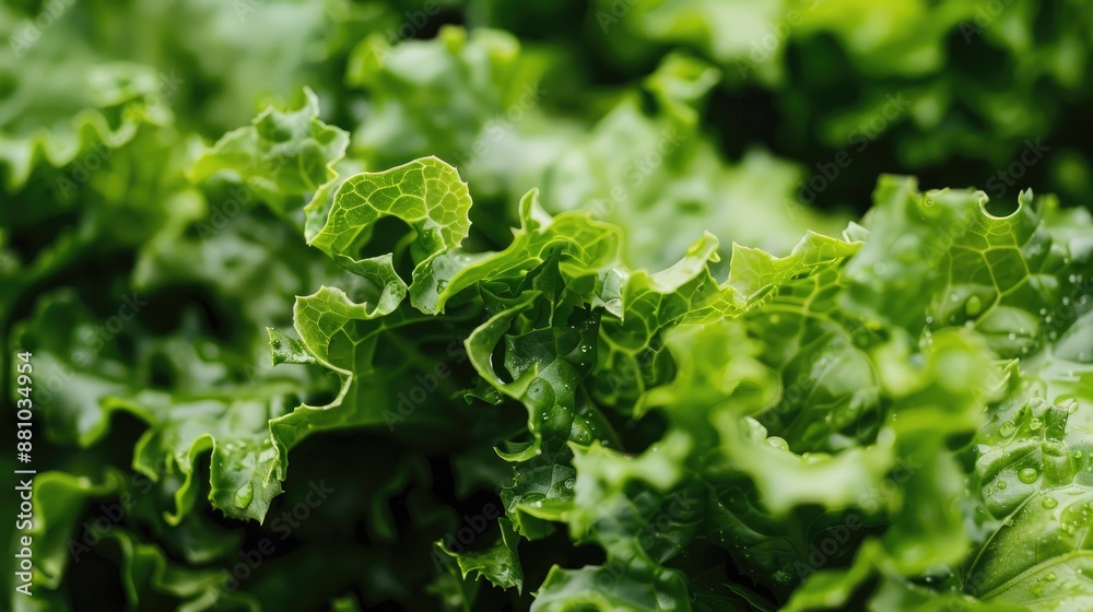 Sticker closeup of a fresh green salad