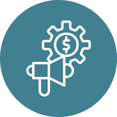 Marketing Vector Line White Circles Multicolors