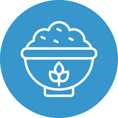 Oats Vector Line White Circles Multicolors