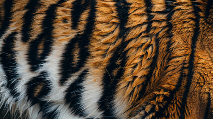 close up of tiger fur background