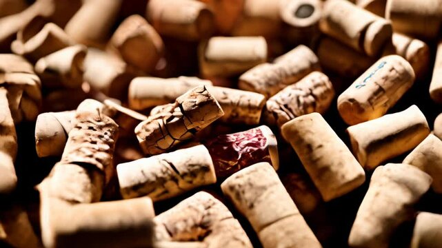  A collection of vintage wine corks