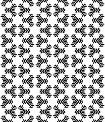 Black and white seamless abstract pattern. Background and backdrop. Grayscale ornamental design.