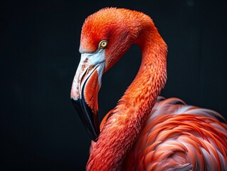 Obraz premium Majestic Flamingo in Vibrant Plumage