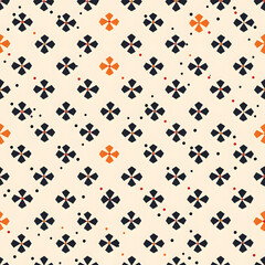 Naklejka premium Seamless pattern of simple small geometry motif