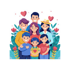 Fototapeta premium Creative Happy Mother's Day Logo Design