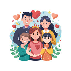 Creative Happy Parents Day logo design,