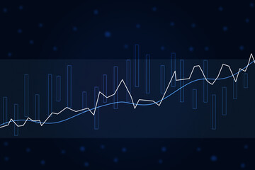 Business Background. Arrow graph corporate business goals, business development concept