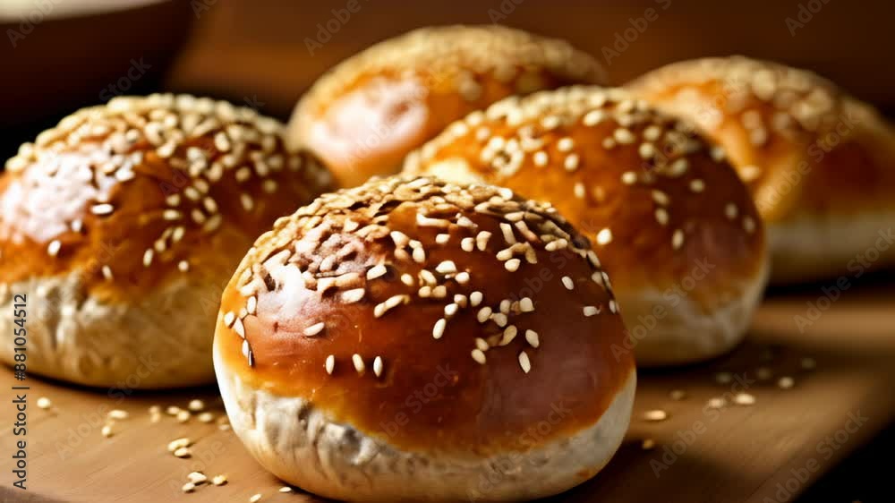 Canvas Prints  Baked to perfection these buns are a feast for the eyes